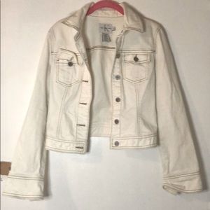 Vintage Calvin Klein off white denim jacket